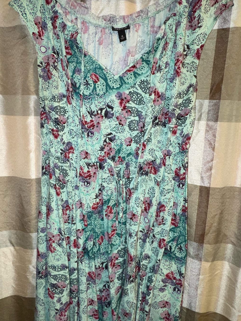torrid Green Floral Peasant Style Dress